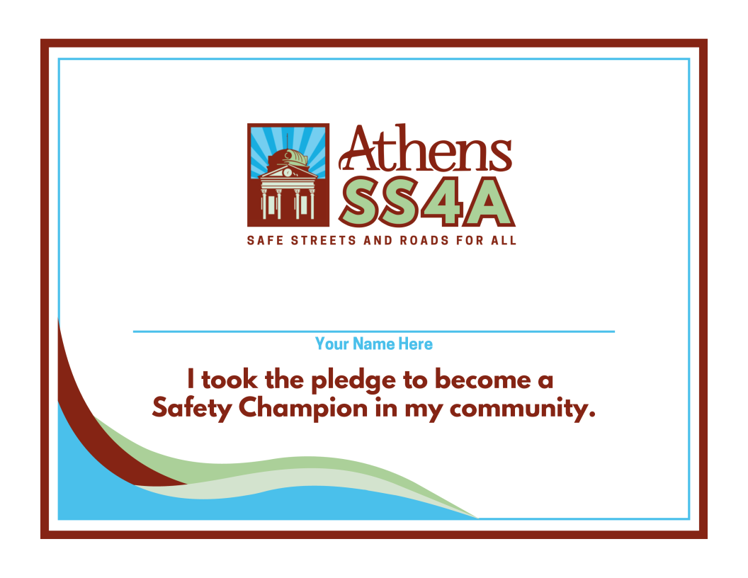 Athens SS4A Safety Pledge Certificate (1)